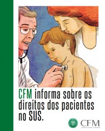 Capa da Cartilha com os direitos dos pacientes do SUS