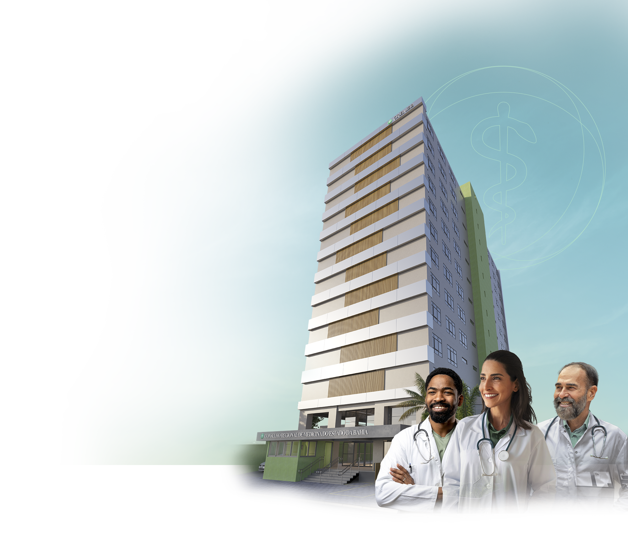 Nova sede do CREMEB com médicos